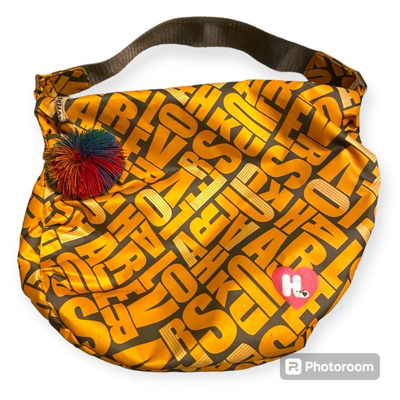 Harajuku Lovers Handbags - Gwen Stefani Harajuku Lovers Guitar Strap Signature Slouchy Hobo Bag w Pom Y2K